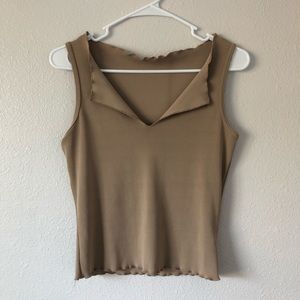 🔴Vintage Tres Bien taupe Top